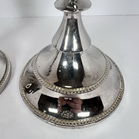 Candle Holders Silver Plated Dinner Party Or Wedding Decor - Picture 3 of 9